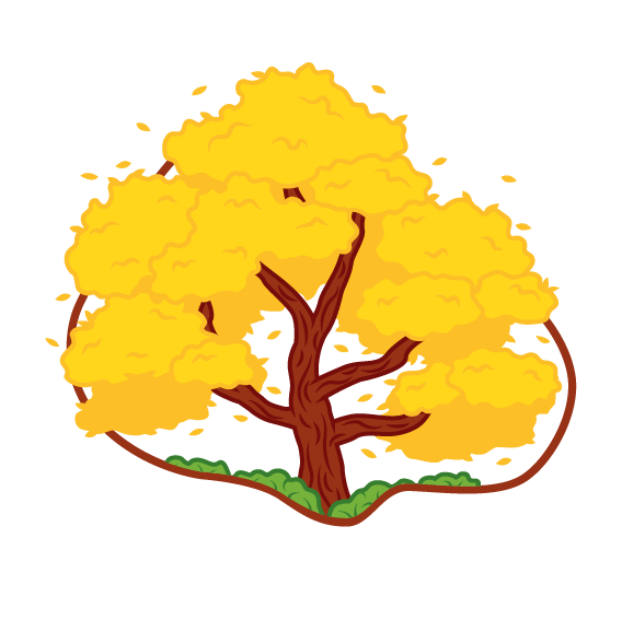 Arte de bordado do Ipê Amarelo